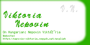 viktoria nepovin business card